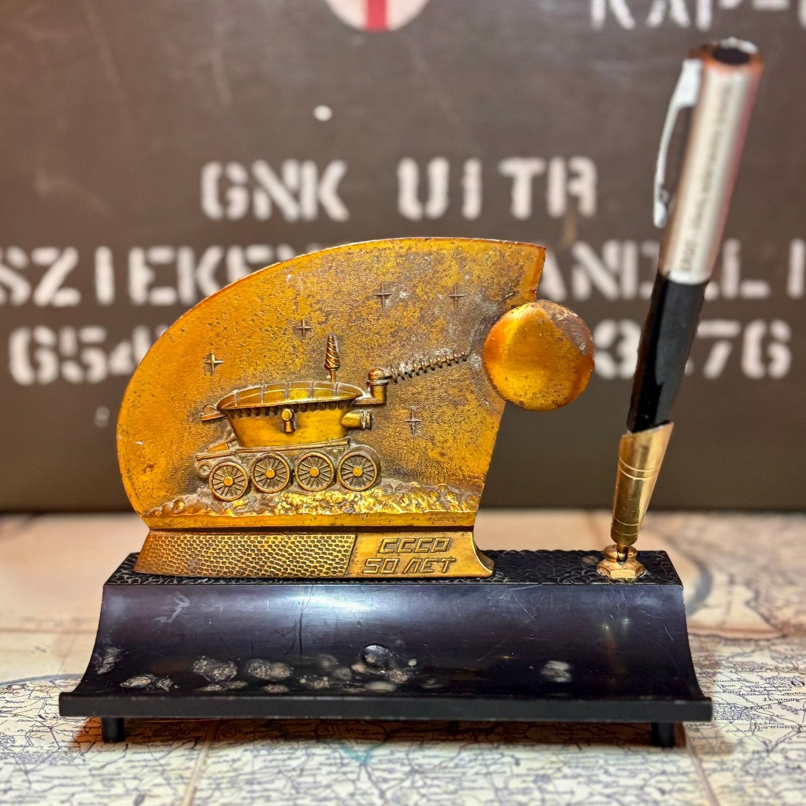 Lunokhod Bureau Pennenhouder – USSR Ruimtevaartprogramma, Antiek en Kunst, Ophalen of Verzenden