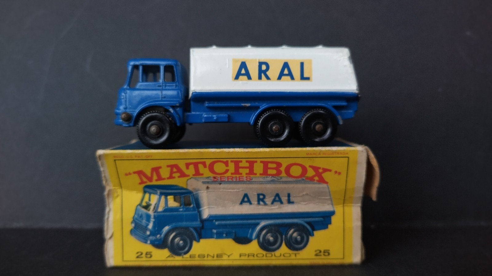Bedford.Aral.Tanker Lesney Matchbox Pol, Gebruikt, Lesney, Verzenden, M