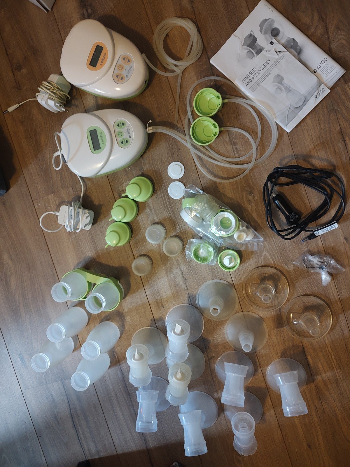2x Ardo Calypso Dubbele Borstkolf met veel accessoires, Ophalen of Verzenden, Gebruikt
