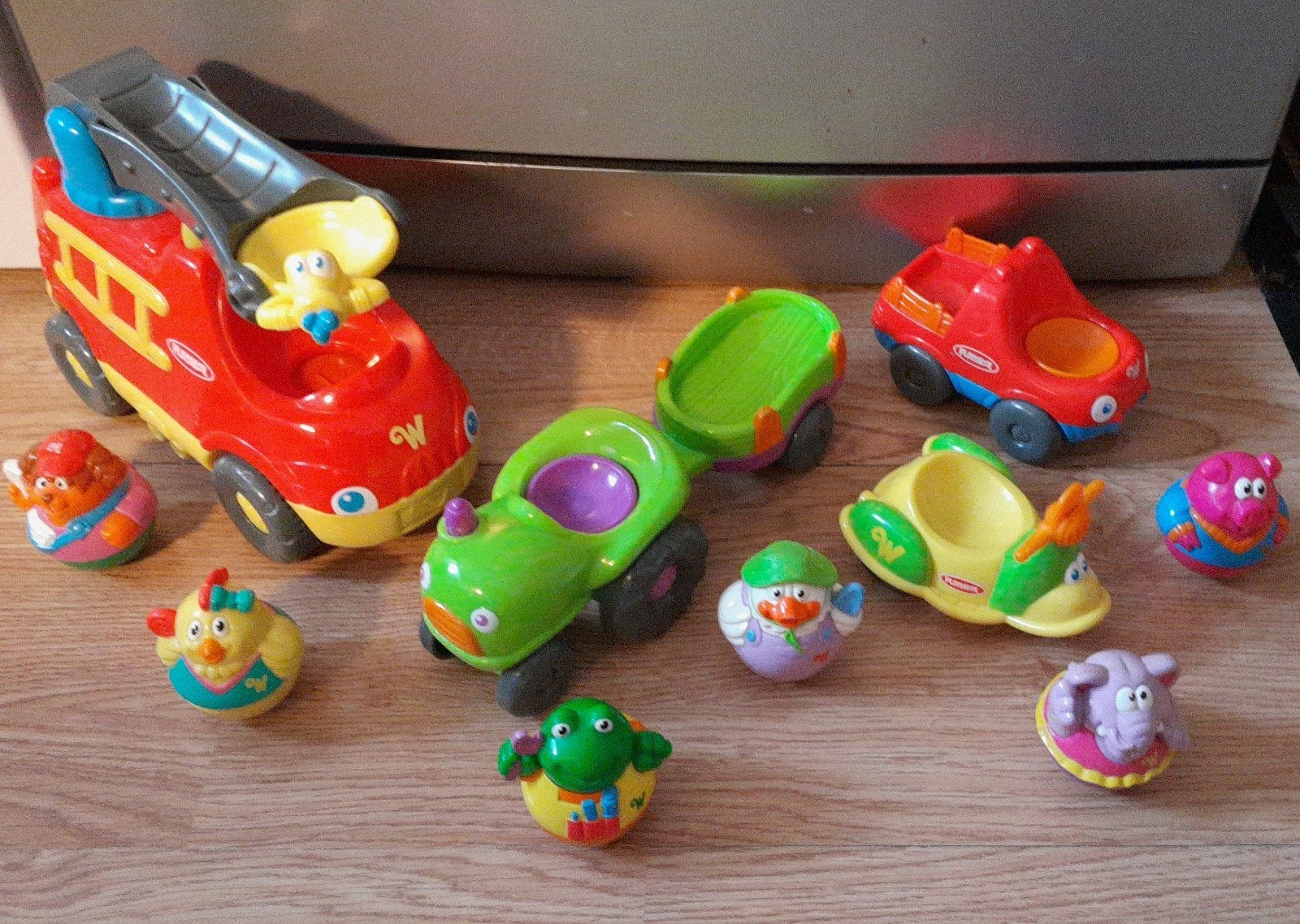 Playskool weeble wobble speelgoed auto's vintage, Ophalen of Verzenden, Zo goed als nieuw