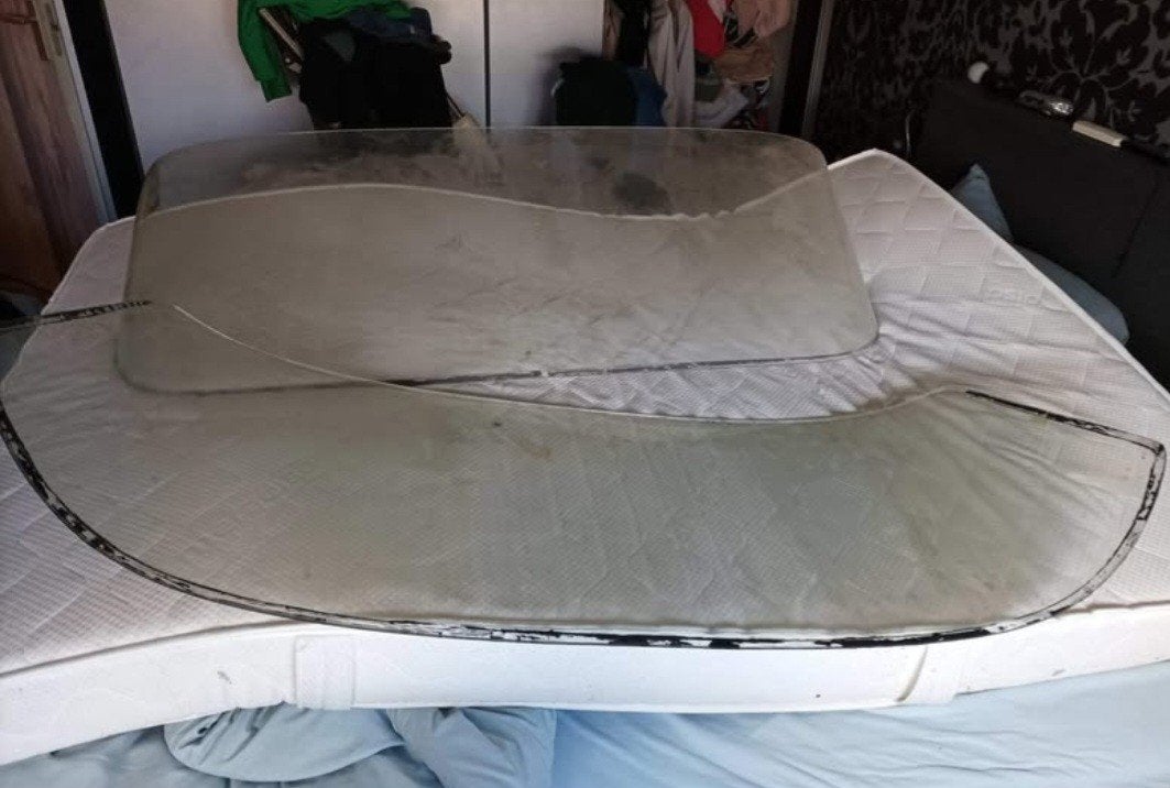 Mercedes W110 voor- en achterruit, Ophalen, Gebruikt, Mercedes-Benz