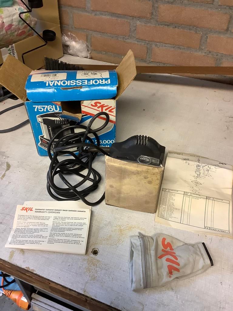 Skil 7576U schuurmachine, Ophalen, Gebruikt, Minder dan 600 watt, Vlakschuurmachine