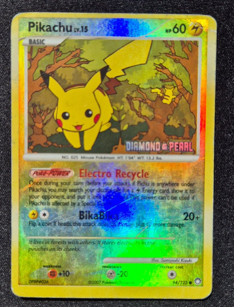 Pikachu Lv.15 (BKPR MT 94) Burger King Promo, Ophalen of Verzenden, Gebruikt, Losse kaart, Foil