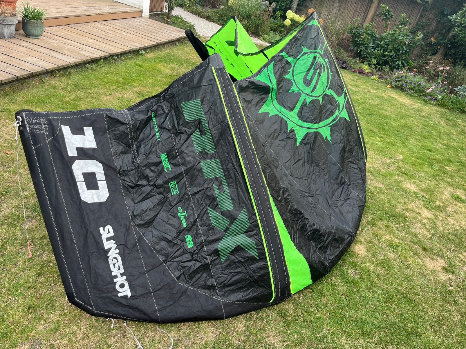 Slingshot RPX 10m kite + bar, Watersport en Boten, Geen board, Ophalen of Verzenden, Gebruikt, 10 m²