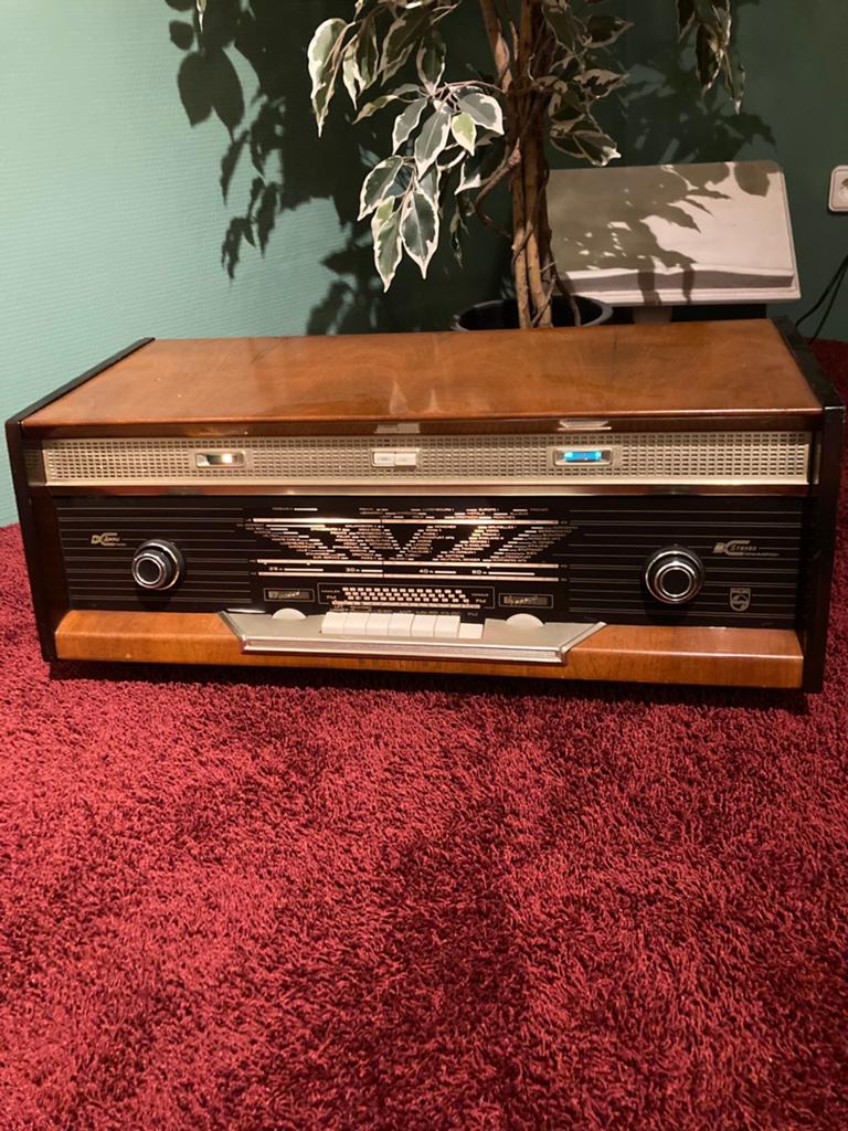 Philips Bi Ampli Buizenradio stereo zeer mooie staat, Ophalen, Zo goed als nieuw