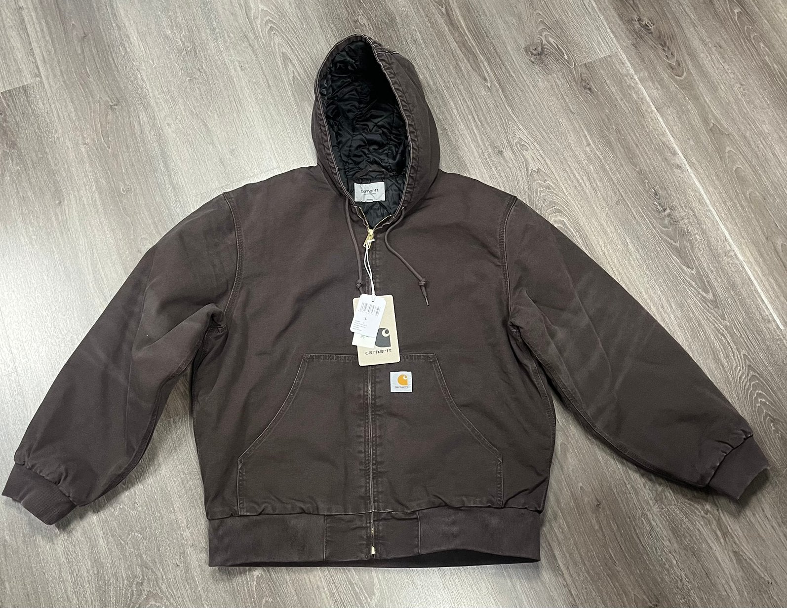 Carhartt OG Active jas tobacco brown - Maat L, Kleding | Heren, Jassen | Winter, Ophalen of Verzenden, Nieuw, Maat 52/54 (L), Bruin