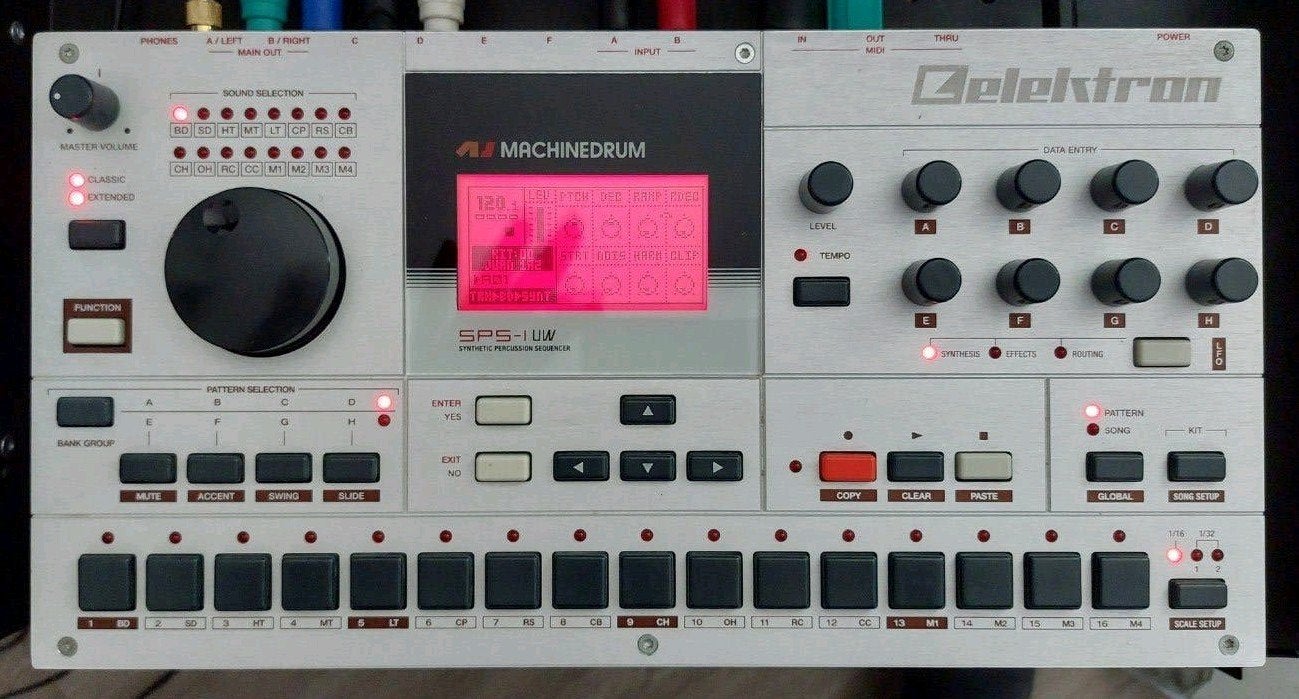 Elektron Machinedrum SPS-1 UW MKI met Megacommand, Ophalen of Verzenden, Zo goed als nieuw, Overige aantallen, Overige merken