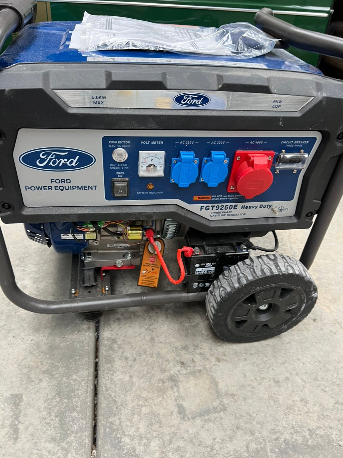 Aggregaat Ford  6 kw met 20 draai uren, Ophalen of Verzenden, Zo goed als nieuw, Minder dan 5 kVA, Benzine