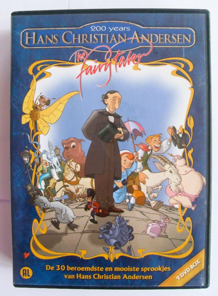 Hans Christian Andersen - 200 jaar (originele dvd's) box, Europees, Gebruikt, Tekenfilm, Alle leeftijden