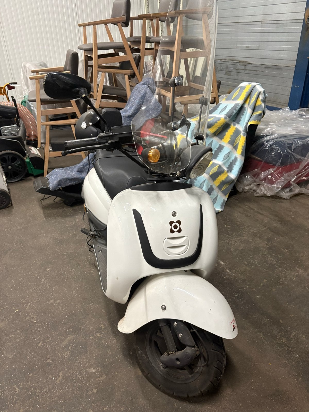 Witte OGM Scooter - Goed Onderhouden, Fietsen en Brommers, Ophalen, Gebruikt, Benzine, Overige merken