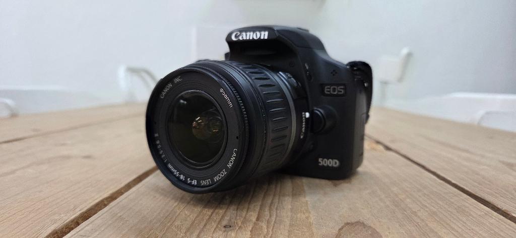 Canon EOS 500D 18-55mm spiegelreflex / DSLR camera, Audio, Tv en Foto, Fotocamera's Digitaal, Spiegelreflex, Canon, Ophalen of Verzenden
