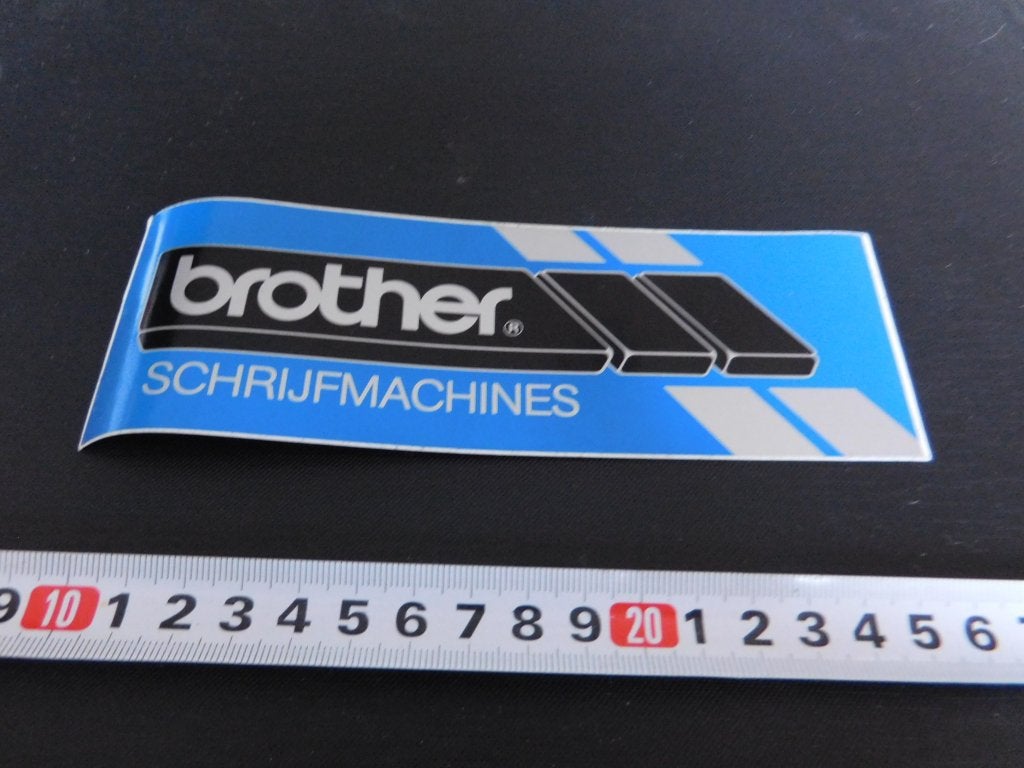 sticker BROTHER schrijfmachines, Ophalen, Zo goed als nieuw