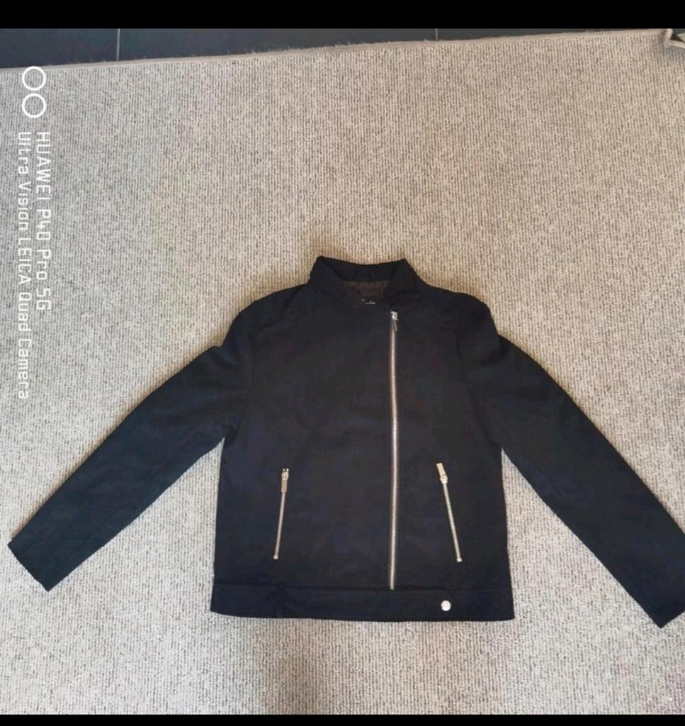 Thunderfox zwart biker jack / suedelook jasje – maat S, Kleding | Dames, Jasjes, Kostuums en Pakken, Zwart, Ophalen of Verzenden