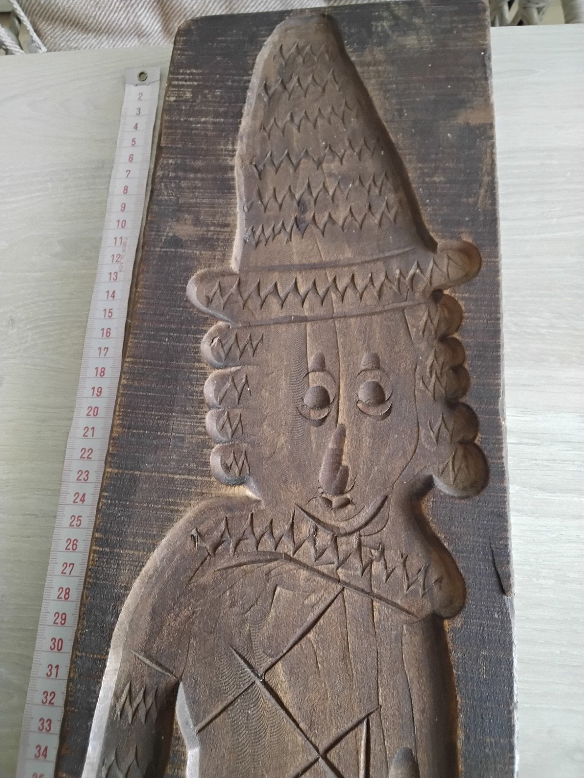 antieke speculaasplank, Ophalen