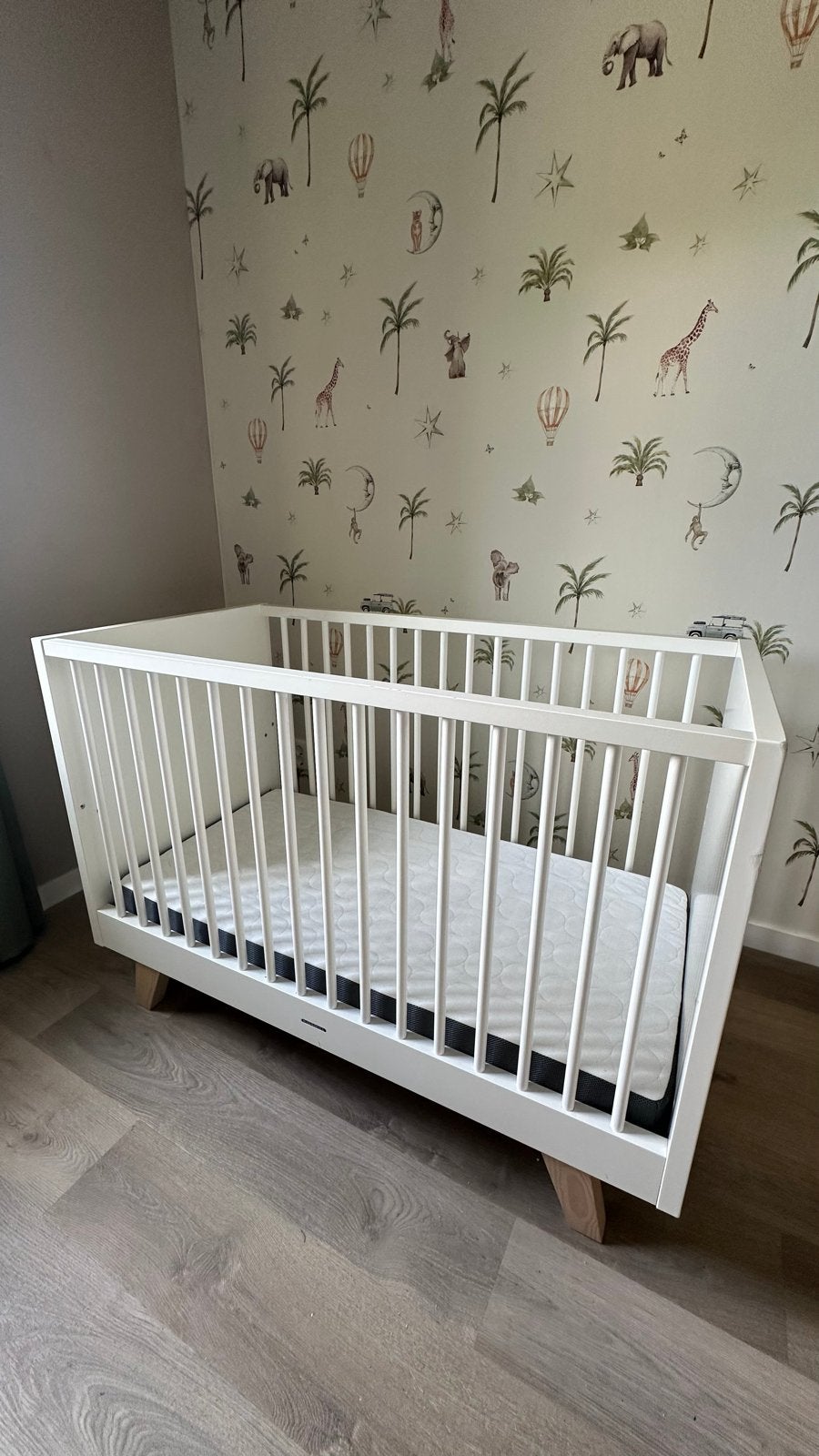Kidsmill Ledikant Wit (60x120)(verstelbaar), Ophalen, Gebruikt, Ledikant