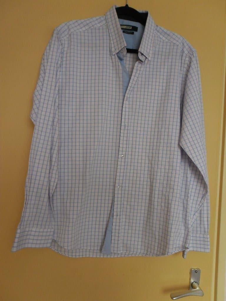 z.g.a.n. heren overhemd. Maat XL, Ophalen of Verzenden, Zo goed als nieuw, Wit, Halswijdte 43/44 (XL)