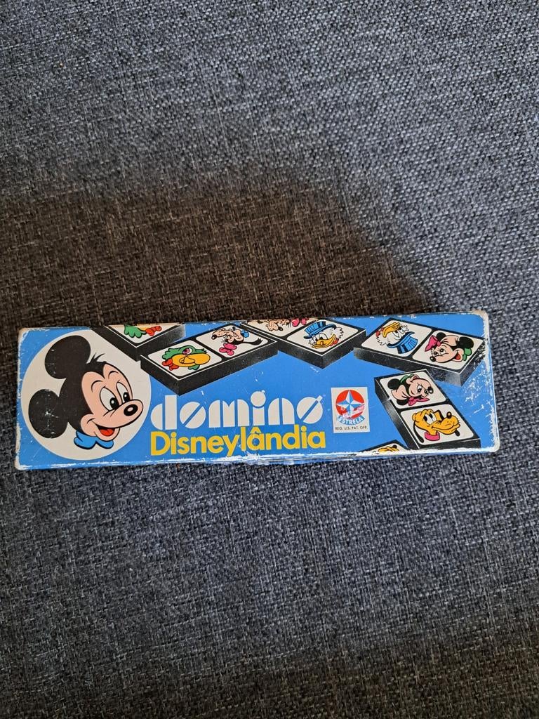 Vintage domino Disneylandia, Ophalen of Verzenden, Gebruikt