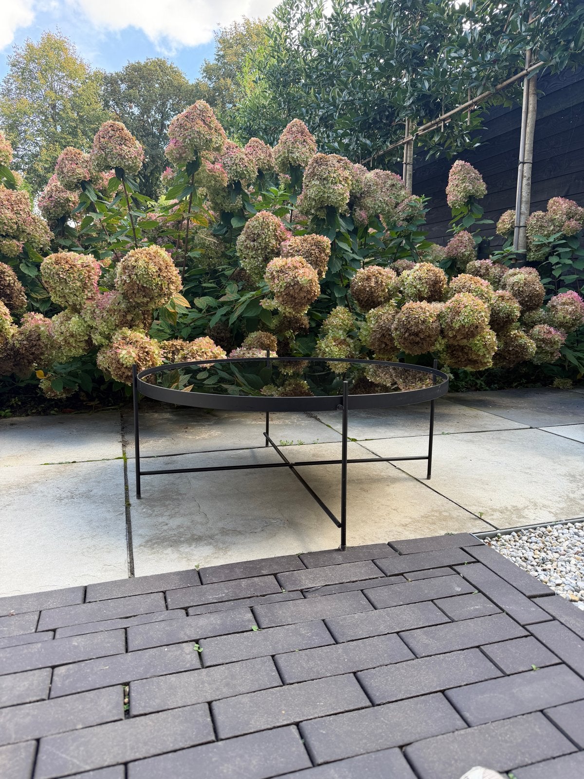 Salontafel zuiver, Ophalen, Gebruikt, Rond, 50 tot 100 cm