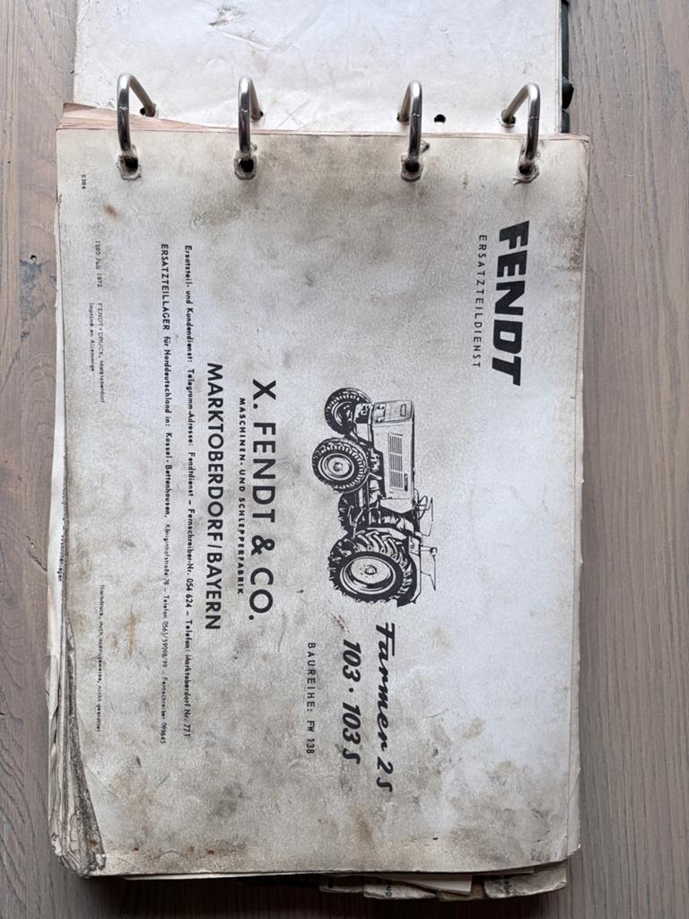 Fendt 100 & 600 Serie Onderdelenboeken - Farmer, Ophalen of Verzenden