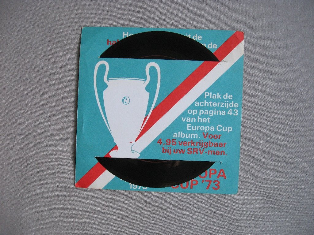 Flexi single met hoogtepunten uit Europa halve finale 1973, Verzamelen, Ophalen of Verzenden, Buitenlandse clubs, Poster, Plaatje of Sticker