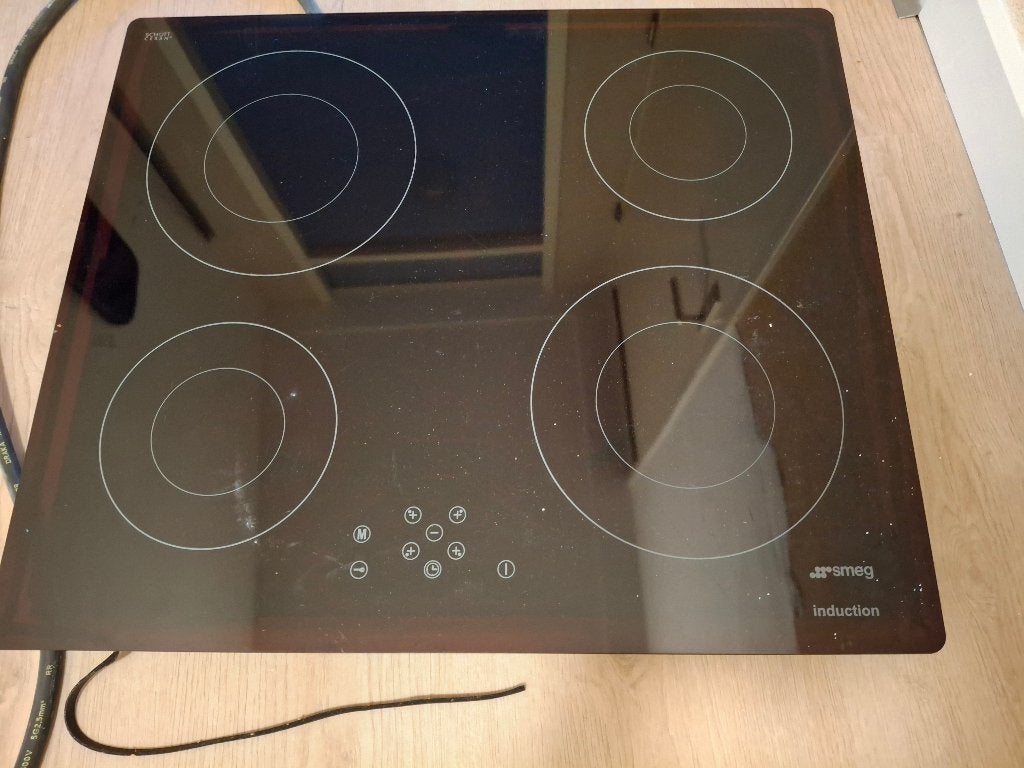 Smeg SE640ID1 Inductiekookplaat - 4 zones, Witgoed en Apparatuur, Ophalen, Gebruikt, 4 kookzones, Inbouw