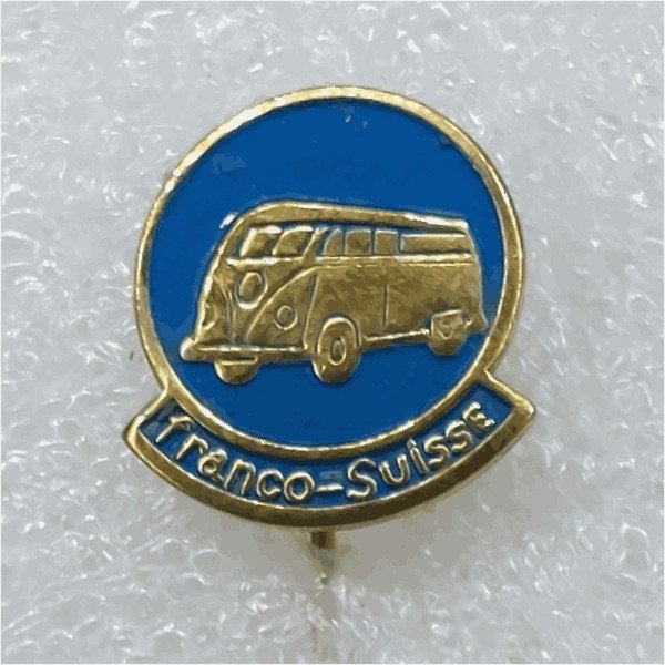 SP0670 Speldje Franco-Suisse VW bus blauw, Ophalen of Verzenden, Gebruikt, Transport