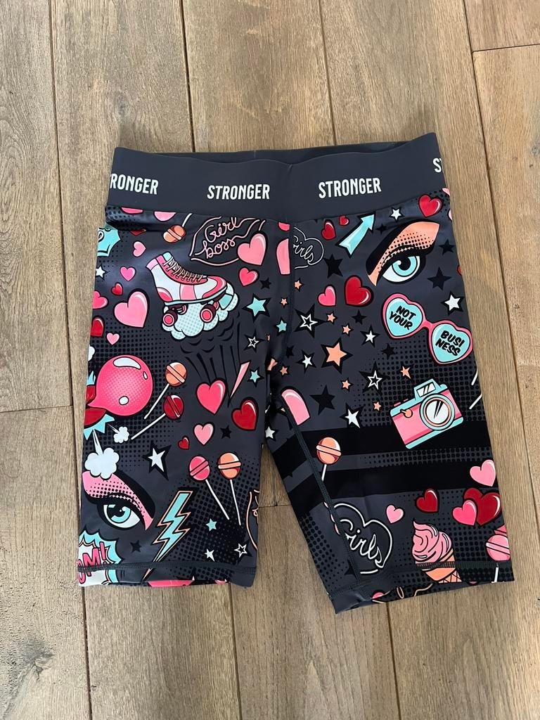 Bikershort Stronger medium, Kleding | Dames, Sportkleding, Ophalen of Verzenden, Zo goed als nieuw, Maat 38/40 (M), Zwart