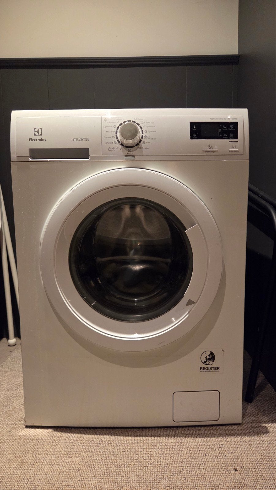 Electrolux SteamSystem Wasmachine - 7KG, 1400 RPM, Ophalen, Gebruikt, Voorlader, Kort programma