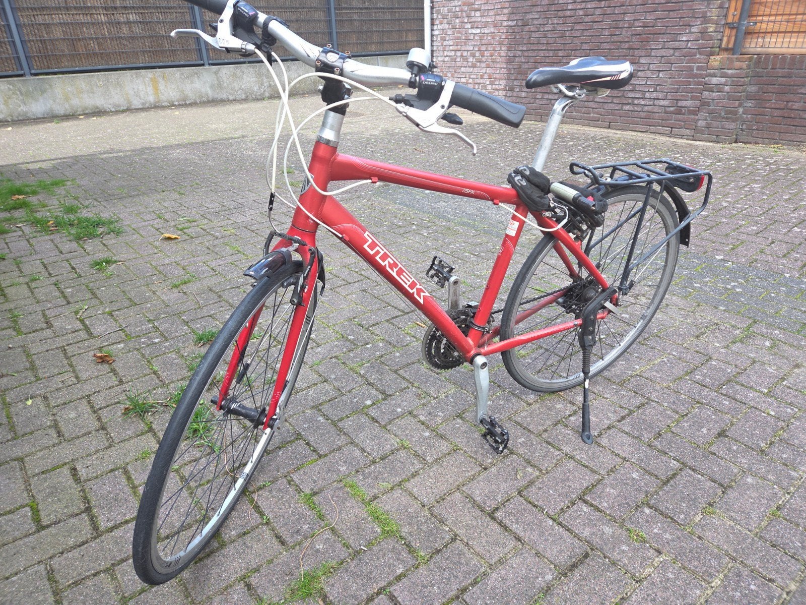 Trek 75FX hybride fiets, Gebruikt, Velgrem, Versnellingen, 53 tot 57 cm