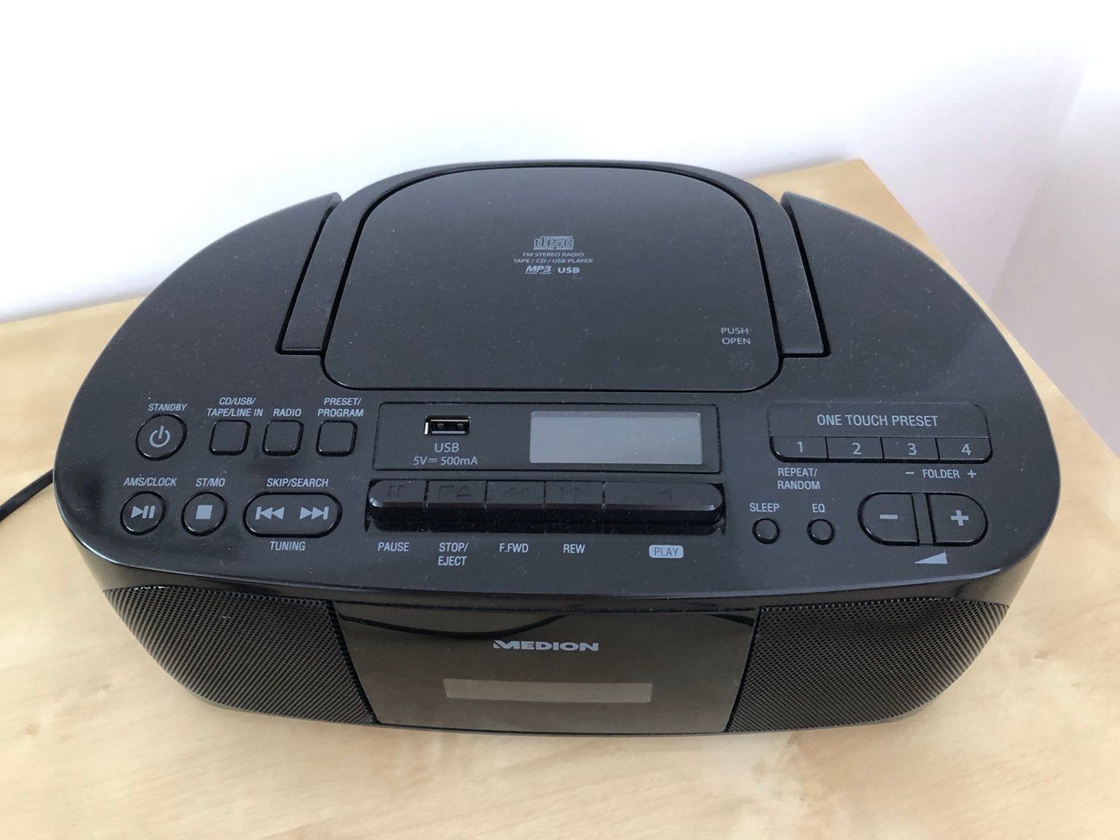 Radio casette recorder met cd en mp3 USB, Ophalen, Zo goed als nieuw