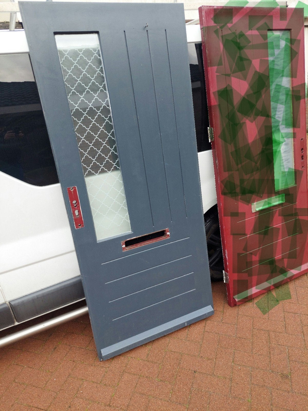 Voordeur / schuurdeur / garagedeur, Ophalen of Verzenden, Gebruikt, Buitendeur, 200 tot 215 cm