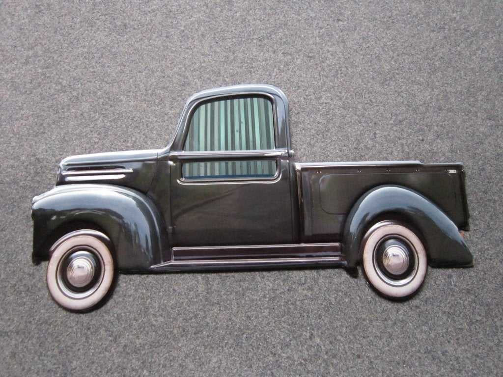 PICKUP TRUCK WANDDECORATIE, Ophalen, Zo goed als nieuw, Reclamebord