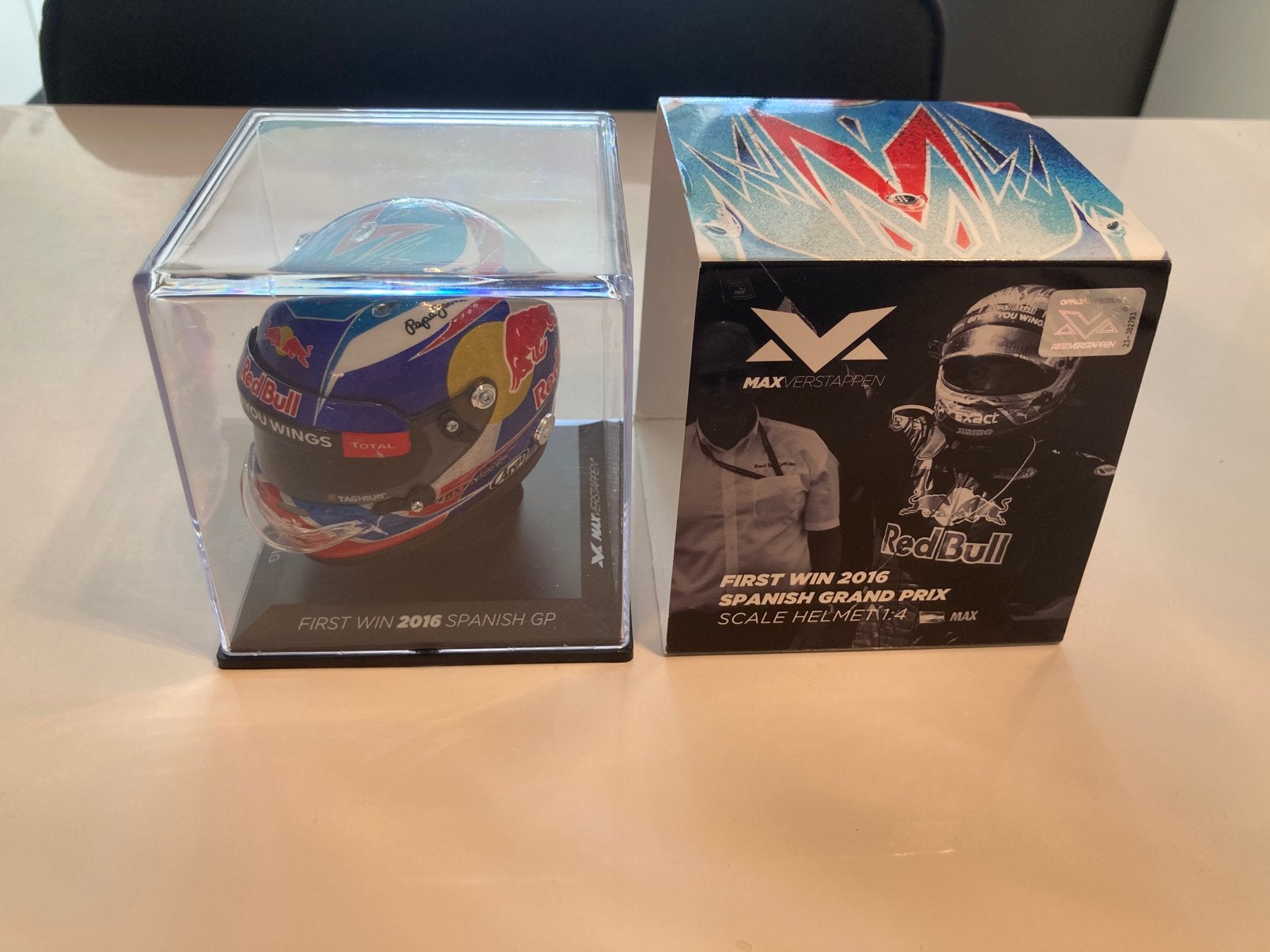 Max Verstappen helm 1/4 season 2016, Ophalen of Verzenden, Nieuw, Formule 1