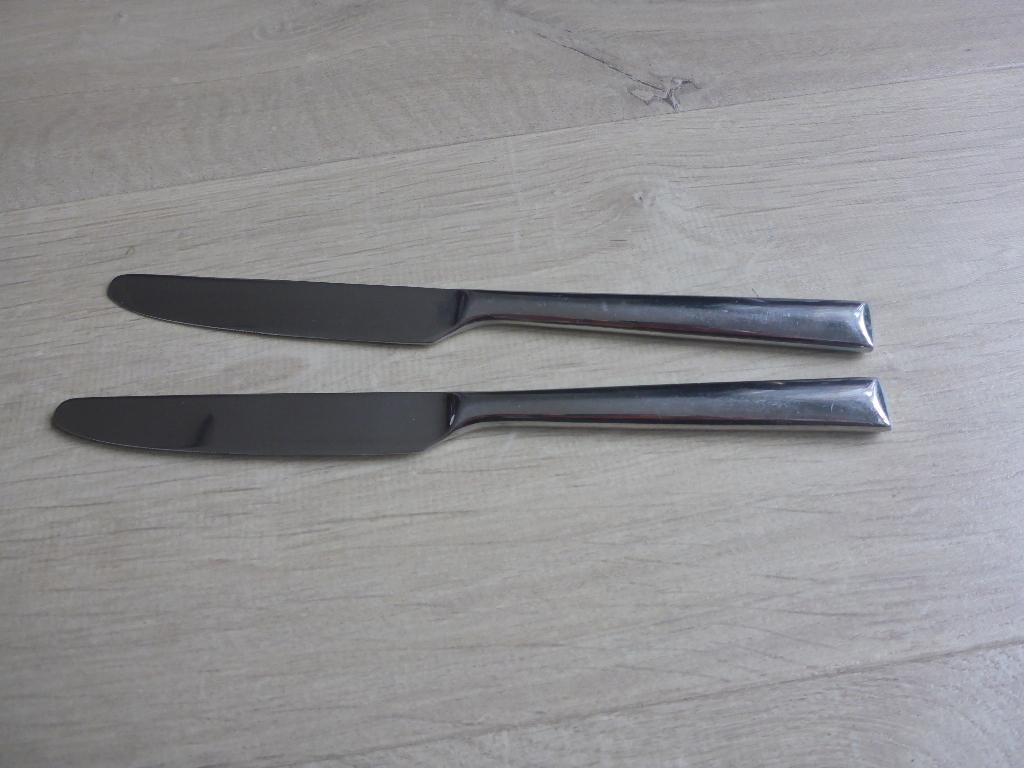 2 dinermessen Villeroy & Boch Vivo., Gebruikt, Ophalen of Verzenden, Rvs of Chroom, Vaatwasserbestendig