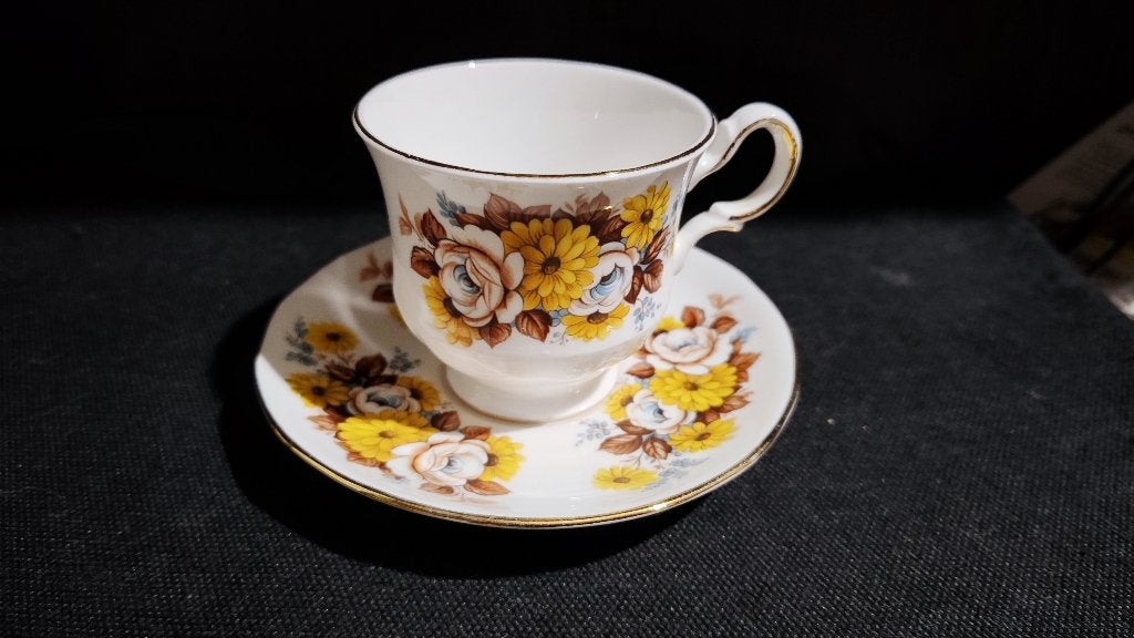 Vintage Royal Vale English Bone China Teacup & Saucer, Verzenden