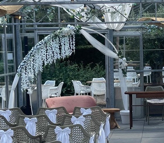 Trouwboog en heel veel andere trouw decoratie, Hobby en Vrije tijd, Ophalen, Zo goed als nieuw, Versiering, Overige