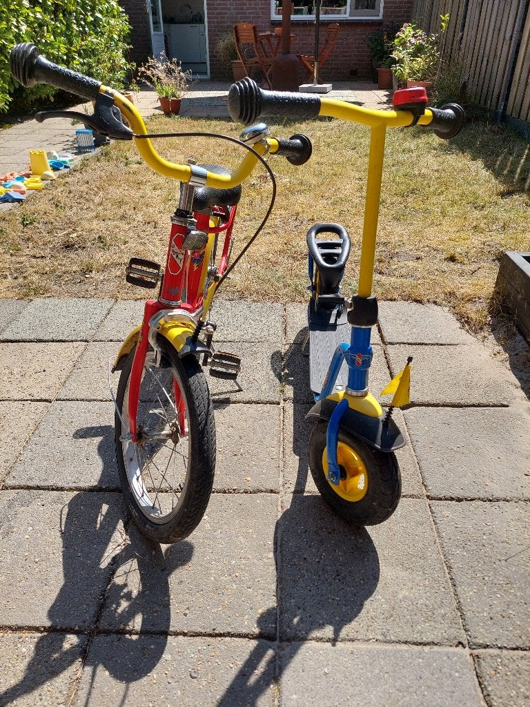 Puky Step en Puky fiets 16 inch, Ophalen, Terugtraprem, Puky, 16 tot 20 inch