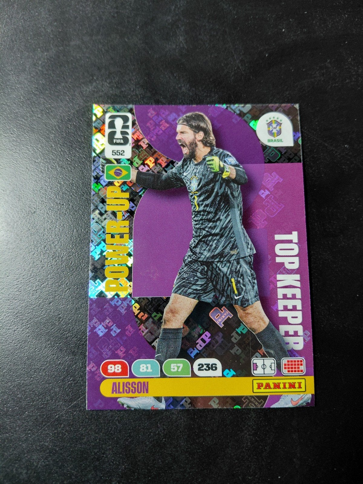 Alisson (brazilie) top keeper panini wk 2026, Ophalen of Verzenden, Nieuw, Buitenlandse clubs, Poster, Plaatje of Sticker