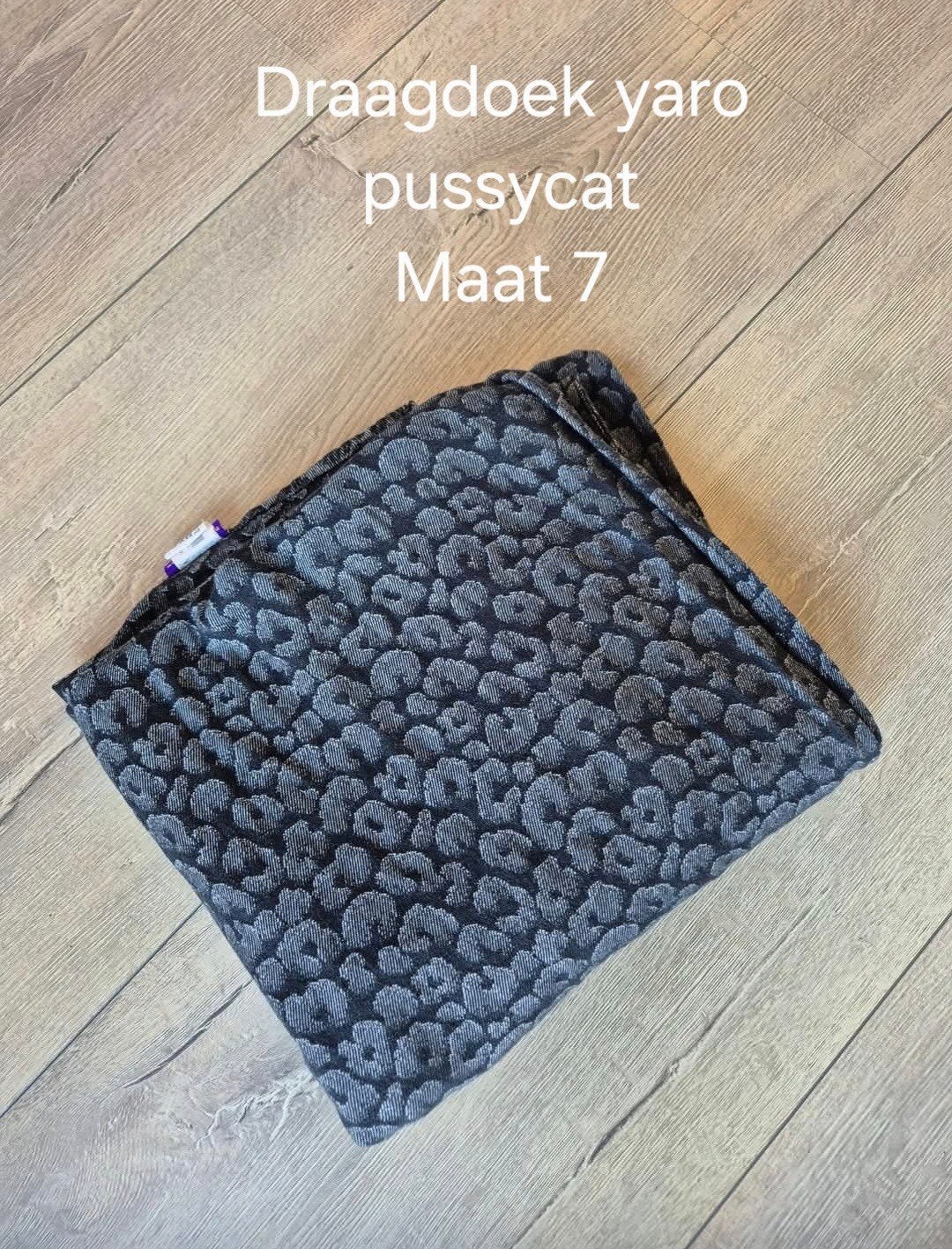 Yaro Pussycat Maat 7 Geweven Draagdoek 100% Katoen, Overige merken, Draagdoek, Ophalen of Verzenden, Zo goed als nieuw