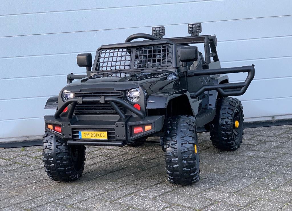 JEEP Mountain King 12v Zwart FM radio, leder zitje, Rubberba, Ophalen of Verzenden, Nieuw, Overige typen