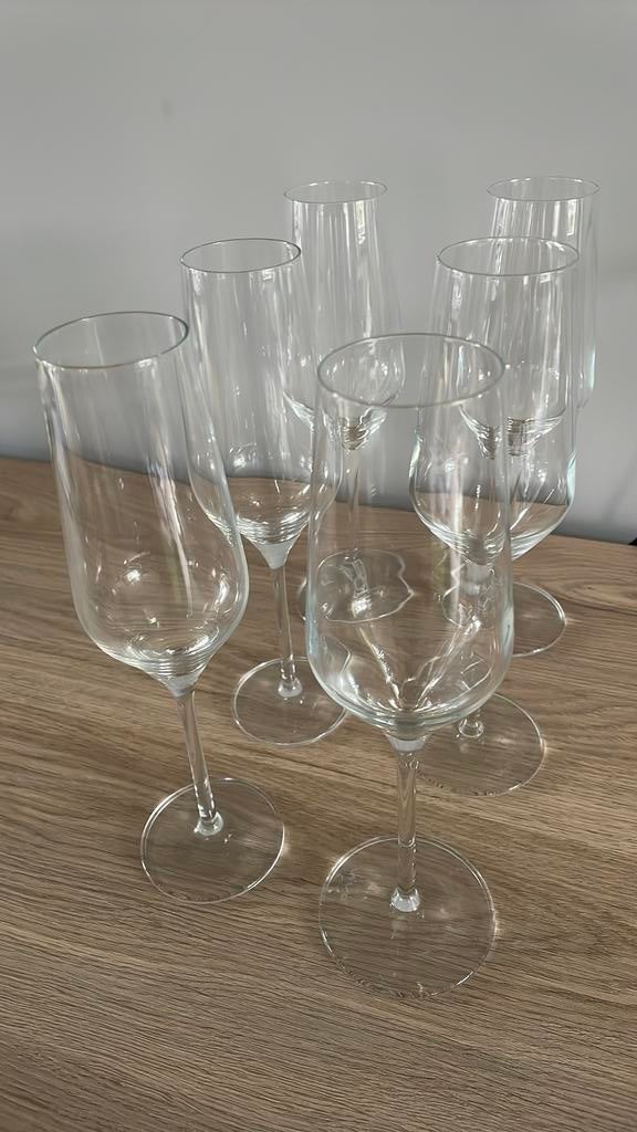 Set van 6 champagne glazen van het merk Vivo, Ophalen, Zo goed als nieuw, Overige typen