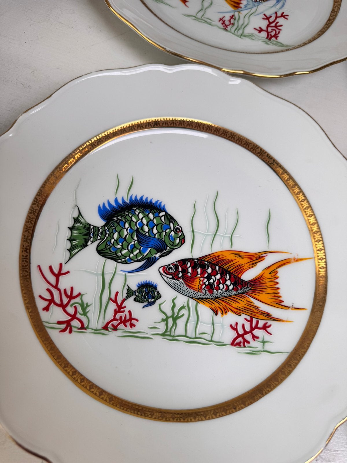 7-delig bijzonder visservies, Ophalen of Verzenden, Nieuw, Overige stijlen, Bord(en)