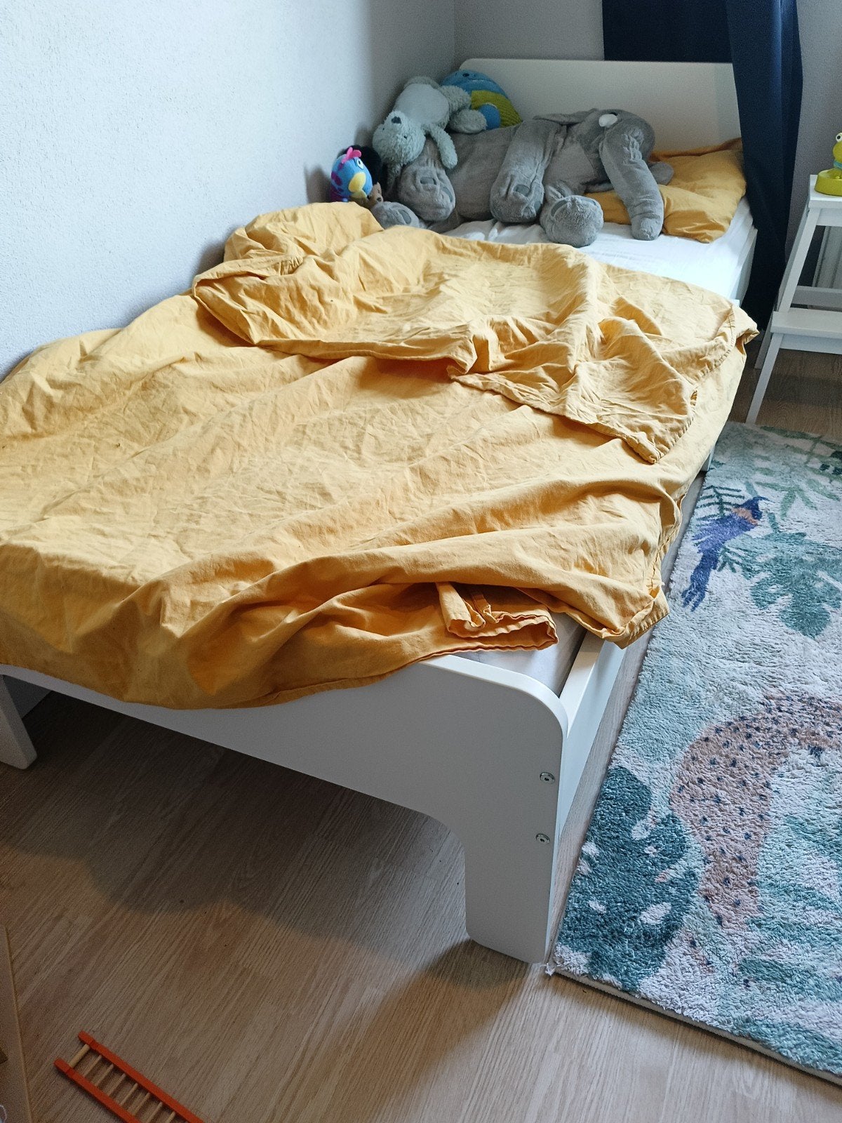Släkt meegroeibed, Huis en Inrichting, Ophalen, Verstelbaar, Eenpersoons, Wit