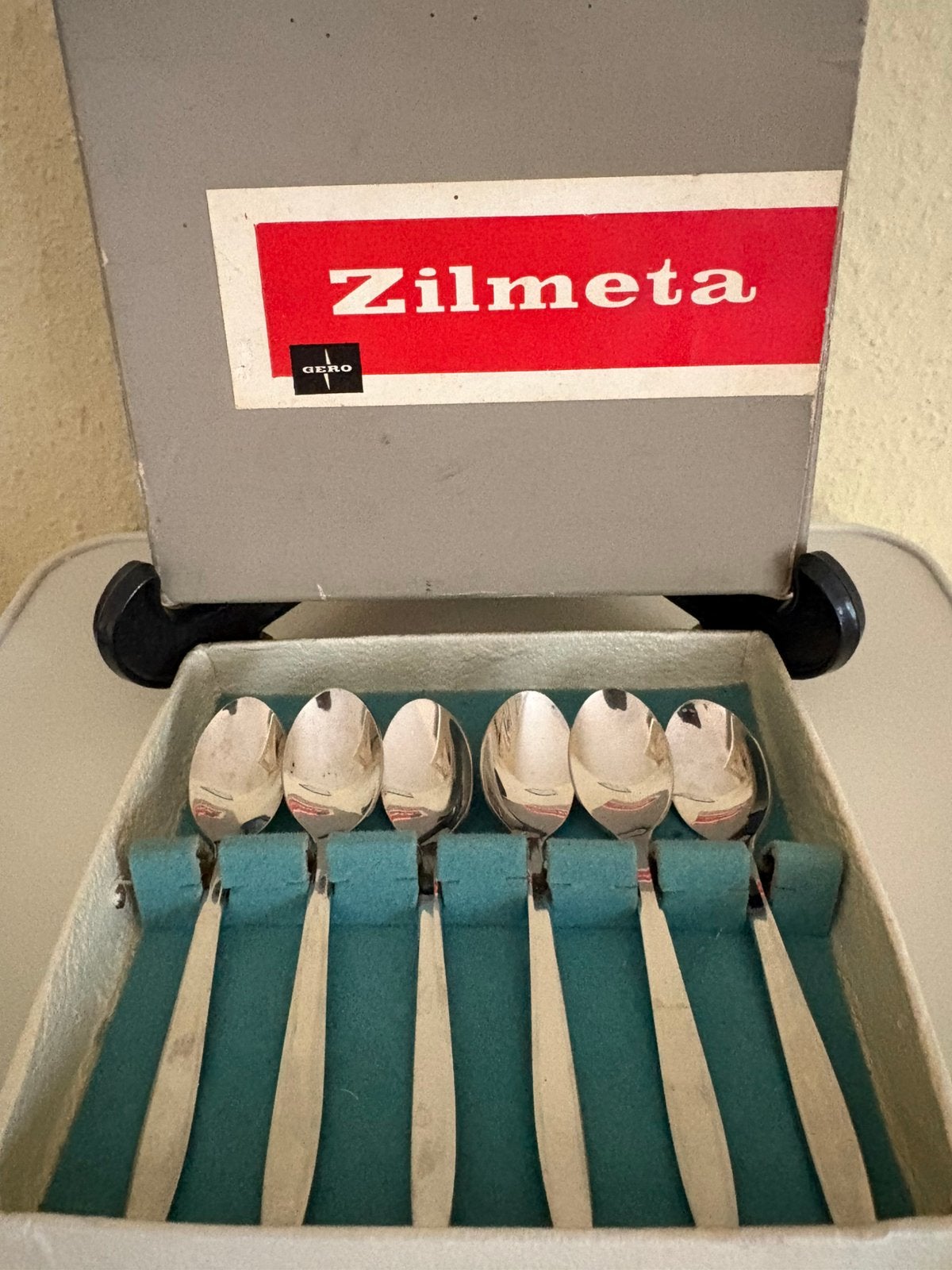 6 lepeltjes Gero Zilmeta, Ophalen of Verzenden