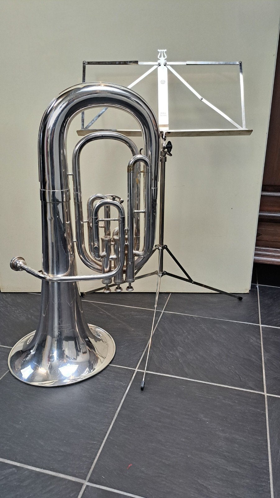 BM Symphonia Bariton/Euphonium met koffer, Ophalen, Gebruikt, Koperblazer, Met koffer of draagtas
