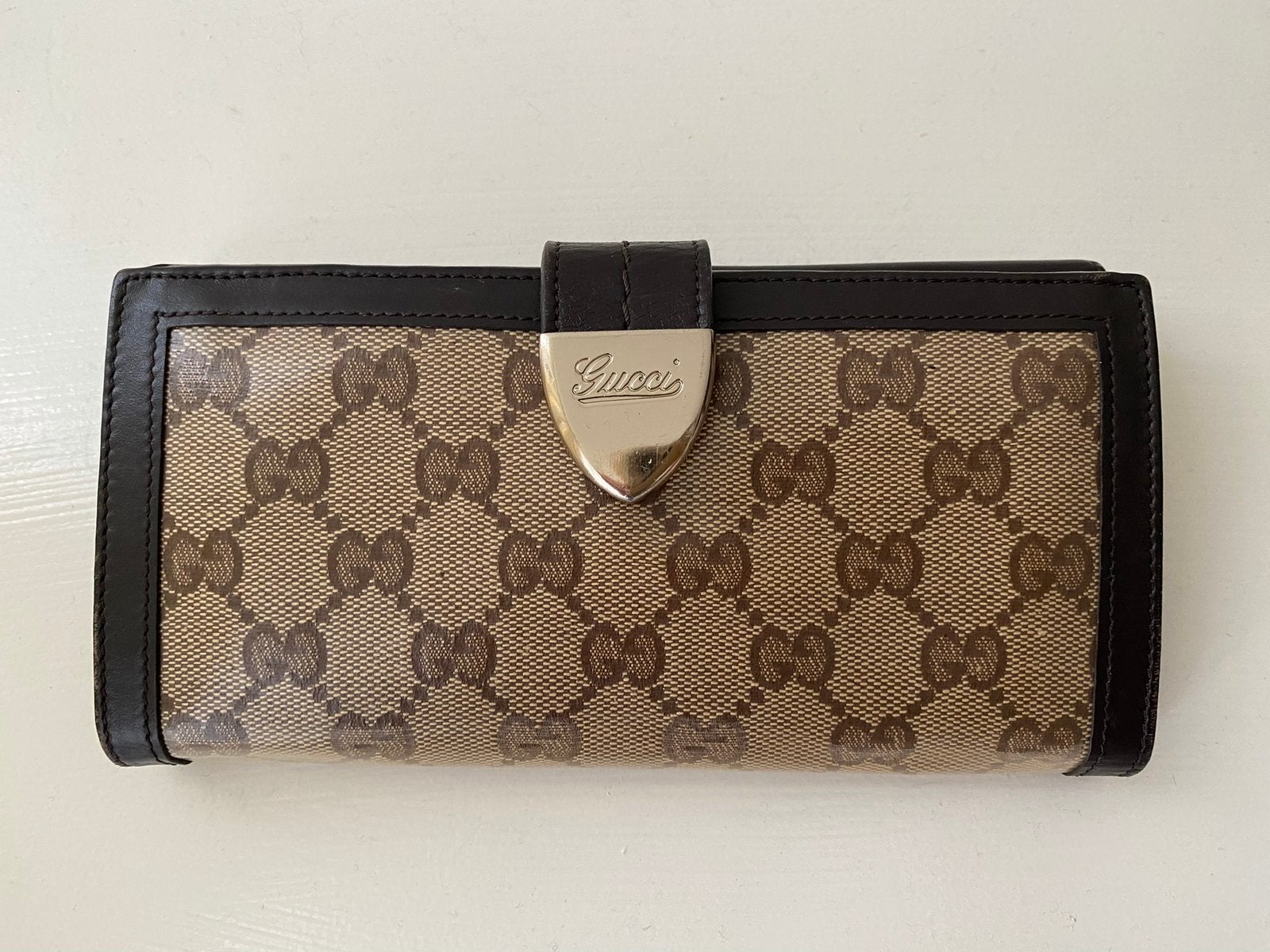 Gucci portemonnee voor Gucci tas of Louis Vuitton tas, Ophalen of Verzenden, Gebruikt, Zwart