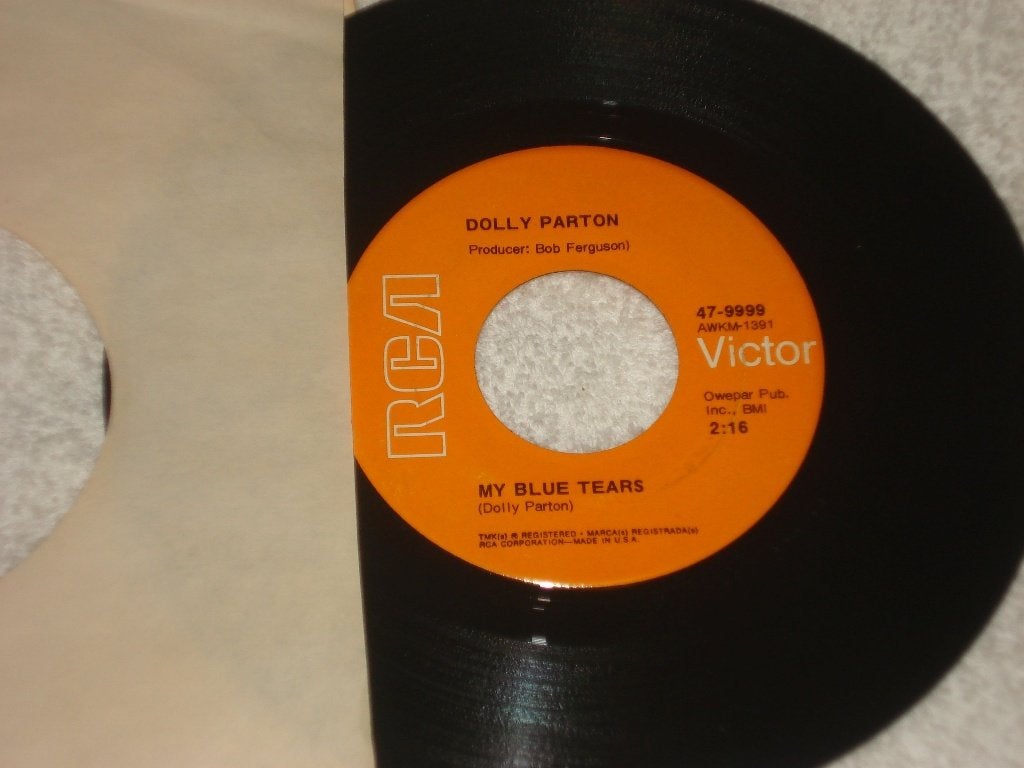 Dolly Parton  My Blue Tears    Orgineel, Originele persing, Ophalen of Verzenden, Zo goed als nieuw, Country en Western