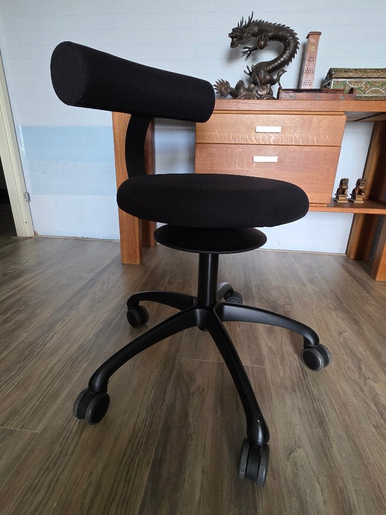 LOFFLER AOGO Bureau/Werkstoel, Ophalen, Gebruikt, Zwart, Bureaustoel