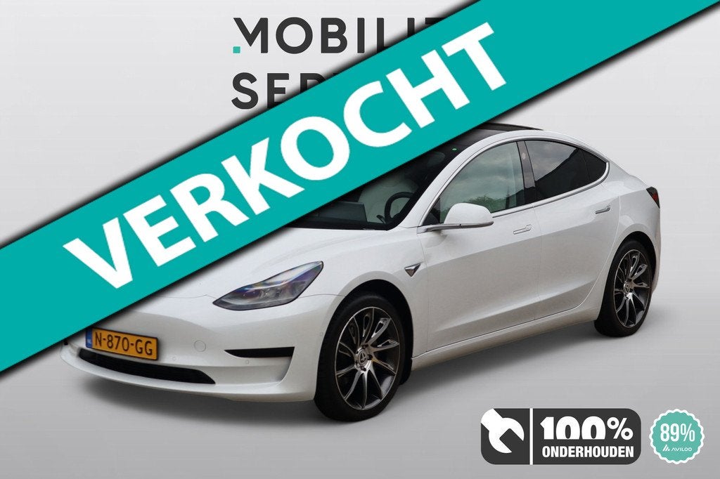 Tesla Model 3 Standard RWD Plus 60 kWh SOH89%, 238 pk, Gebruikt, 370 km, Wit