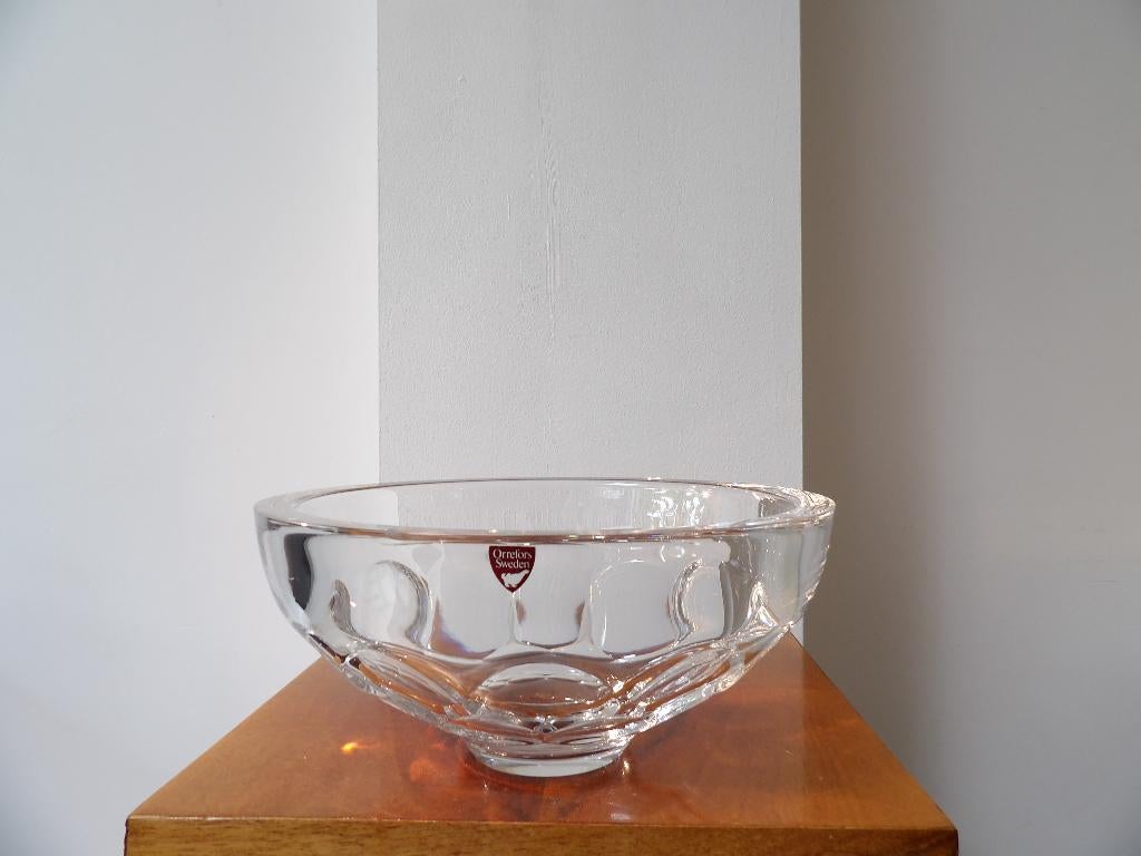 Orrefors sixties Schaal kristal, Antiek en Kunst, Ophalen of Verzenden